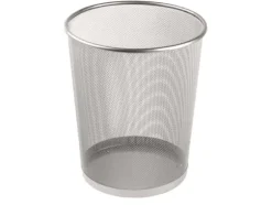 Papirkurv tråd metal sølv 18 ltr.