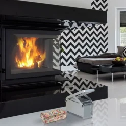 Pappersbrikettpress, 24x30x12,5 cm, Silver