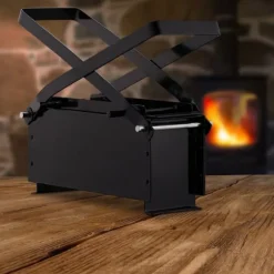 Pappersbrikettpress, 25.5x28x14.5 cm, Svart