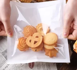 Papperspåsar för mat, frukostmackor, slitstarka, 100 st, 18x19 cm