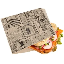 Papperspåse för hamburgare 