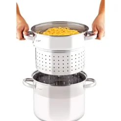 Pastakastrull rostfritt stål induktion Lamart LTSS2417