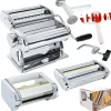 Pastamaskin, Justerbar Tjocklek, Hållbar Konstruktion,Silver