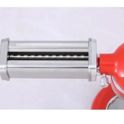 Pastamaskinstillbehör - Fettuccine-skärare - Manuell pastaskärare - Rostfritt stål - Hemkök - Ljusgrå