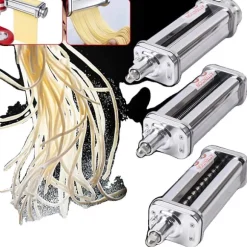 Pastamixer-tillbehör, justerbar tjocklek, mångsidig matlagning,Tunn nudelblad