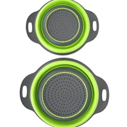 2PCS Rund Infällbar Hopfällbar Avloppskorg Fruktkorg Multifunktionell Kök Plast Bassäng