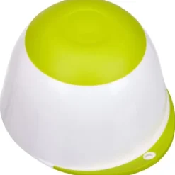 PETSKÅL 0 24 CM GRADERAD VIT OCH GRÖN HÄLLPIP AV PLAST - HALKHÅLLBAS - DIAMETER 24 CMS - SÄKER I DISKMASKIN...