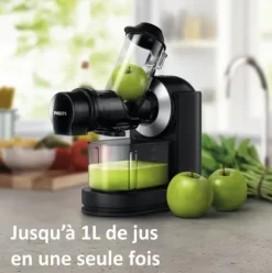 PHILIPS Viva HR1889/70 Juicer - XL Öppen spis - Snabb rengöring - 1L kanna - Svart