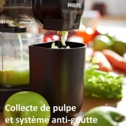 PHILIPS Viva HR1889/70 Juicer - XL Öppen spis - Snabb rengöring - 1L kanna - Svart