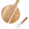 Pizzaset Sade Skärbräda med Pizzaskärare Dorre