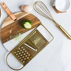 Platt rivjärn ostriv i rostfritt stål