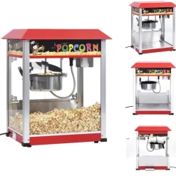 Popcornmaskiner - Living Popcornmaskin med teflonbeläggning 1400 W