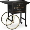 Popcornmaskinvagn - 51 x 37 cm - svart & guld - Royal Catering