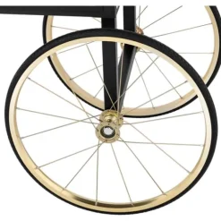 Popcornmaskinvagn - 51 x 37 cm - svart & guld - Royal Catering