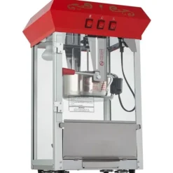 Popcornpopper 850W, röd bänkskivemodell 8 Oz, 48 koppar, snabb uppvärmning, perfekt för hemmakvällar och fest, enkel att använda