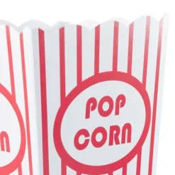 Popcornpåsar, 16x10.5x10.5 cm, Röd-Vit