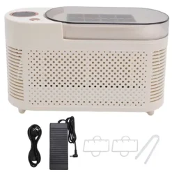 Portabel isbitsmaskin - Bordsmodell - 8 isbitar per omgång - 120 W - Kompakt design - Enkel att använda - EU-version - Svart