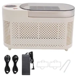 Portabel isbitsmaskin - Bordsmodell - 8 isbitar per omgång - 120 W - Kompakt design - Enkel att använda - EU-version - Svart