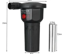 Portabel Luftblås / Grillfläkt - Fläkt till grillen