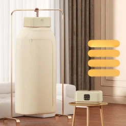 Portabel Vikbar Klädtork - Kompakt, Automatisk och Perfekt för Resor & Hemanvändning, kompatibel med alla typer av kläder