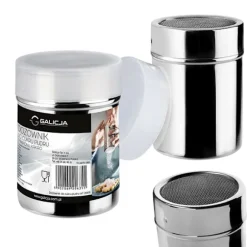 PRACTICO florsocker- och kakaobehållare, rostfritt stål, plastlock