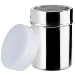 PRACTICO florsocker- och kakaobehållare, rostfritt stål, plastlock
