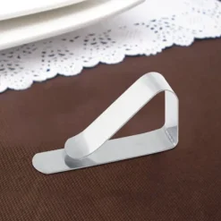 Praktiska Dukdukar i Rostfritt Stål Klämmor Hållare Hemmabruk Bröllopsbankett