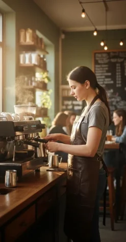 PREMIUM SKINNFÖRKLÄDE GRILL / BBQ / BARISTA / KOCK / FRISÖR FÖRKLÄDE BRUN VINTAGE