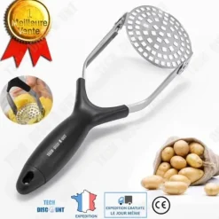 Pressa puré - Inox - Professionell - Plasthandtag - Kökstillbehör - Hållbar