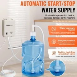 Pump- och vattendispenser för 5-gallon flaskor, automatisk elektrisk dispenser, enkel inloppspump, effektiv vattendispenser