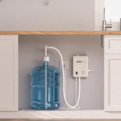 Pump- och vattendispenser för 5-gallon flaskor, automatisk elektrisk dispenser, enkel inloppspump, effektiv vattendispenser