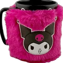 Pyramid International Tasse KUROMI FUZZY – Elegant Kuromi-design, passar för varma eller kalla drycker, lätt att hålla i.