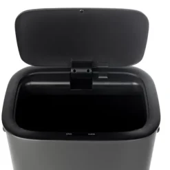 QLT Soptunna med sensor – Öppnas vid rörelse – 55 liter – Svart