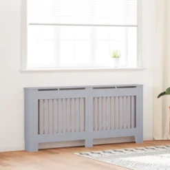 Radiatorlock 2 pcs Grå 172 x 19 x 81,5 cm Konstruerat trä
