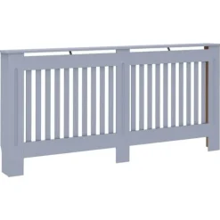 Radiatorlock 2 pcs Grå 172 x 19 x 81,5 cm Konstruerat trä