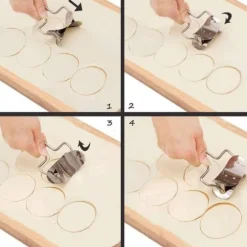 Raviolimaskin - Set med 11 ravioliformar i rostfritt stål - Dumplingmaskin - Dumplingform - Kökstillbehör