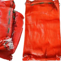 Röd raschelpåse 60x90 cm 30-35 kg 100 stycken