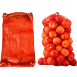 Röd raschelpåse 60x90 cm 30-35 kg 100 stycken