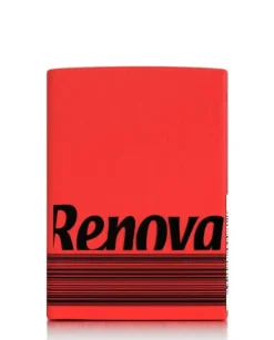 Röda premium hygienservetter i Renova-förpackningar 4-lagers 6x10 stycken