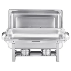 Rektangulär Varmhållningsdisk 8 Qt, Bufféset 6-Pack, Fullstor Panna i Rostfritt Stål