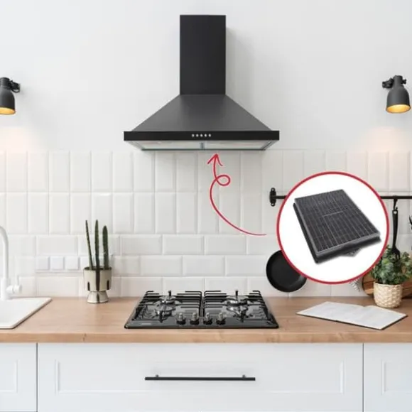 Rektangulärt kolfilter typ 160 (DKF41) (individuellt) för Hood A