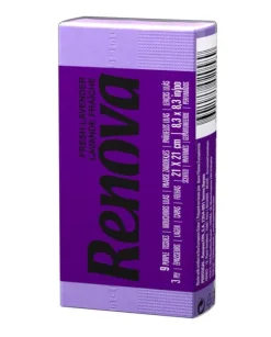 Renova Röda etiketter lila näsdukar 6x9 st