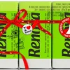 Renova Röda etikettnäsdukar gröna 6x9 st
