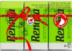 Renova Röda etikettnäsdukar gröna 6x9 st