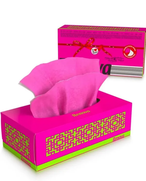 Renova rosa avtagbara näsdukar 80 st