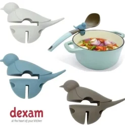 Repose cuillère Petit oiseau blanc 3 i 1 - Dexam