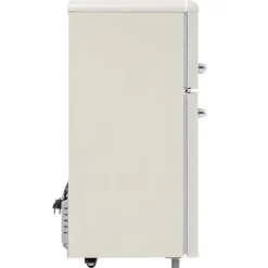 Retro-Kylskåp, Dubbeldörr, 72L kyl, 21L frys, 120 kWh/år, LED-ljus, Flera färger, Energieklass E