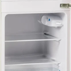 Retro-Kylskåp, Gefrierkombination, 88.8 cm, 60L kyl, 22L frys, 102 kWh/år, LED-ljus, Cremevit, Energieklass E