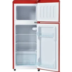 Retro-Kylskåp, Kombinerad kyl och frys, 105.5 cm, 92L, 28L frys, 116 kWh/år