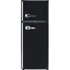 Retro-Kylskåp, Kombinerad kyl och frys, 105.5 cm, 92L, 28L frys, Energieklass D